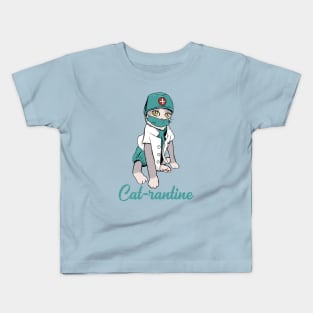 Cat rantine Kids T-Shirt